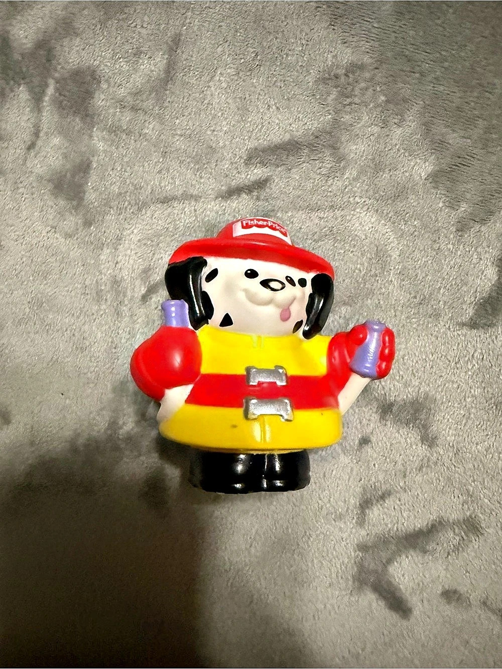 Fisher Price Little People Dalmatian Firefighter Dog Figure 2009